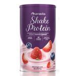 Ficha técnica e caractérísticas do produto Shake Protein - Sanavita - Morango com Blueberry - 450g