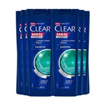 Ficha técnica e caractérísticas do produto Shampoo Anticaspa Clear Limpeza Diária 2 Em 1 400ml - 6Un