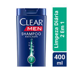 Ficha técnica e caractérísticas do produto Shampoo Anticaspa Clear Men 2 em 1 Limpeza Diária