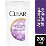 Ficha técnica e caractérísticas do produto Shampoo Anticaspa Clear Women Hidratação Intensa 200 ML