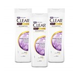 Ficha técnica e caractérísticas do produto Shampoo Anticaspa Hidratação Intensa Clear 400ml - 3 un