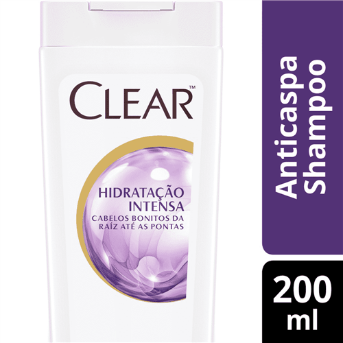 Ficha técnica e caractérísticas do produto Shampoo Clear Anticaspa Hidratação Intensiva 200ml