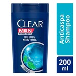 Ficha técnica e caractérísticas do produto Shampoo Clear Anticaspa Ice Cool Menthol 200ml
