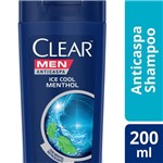 Ficha técnica e caractérísticas do produto Shampoo Clear Men Anticaspa Ice Cool Menthol - 200ml