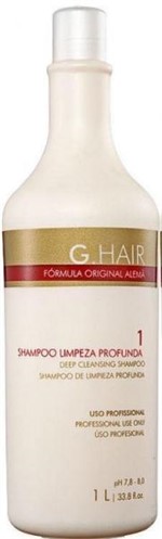 Ficha técnica e caractérísticas do produto Shampoo Limpeza Profunda G Hair Escova Alemã 1000ml - G.hair