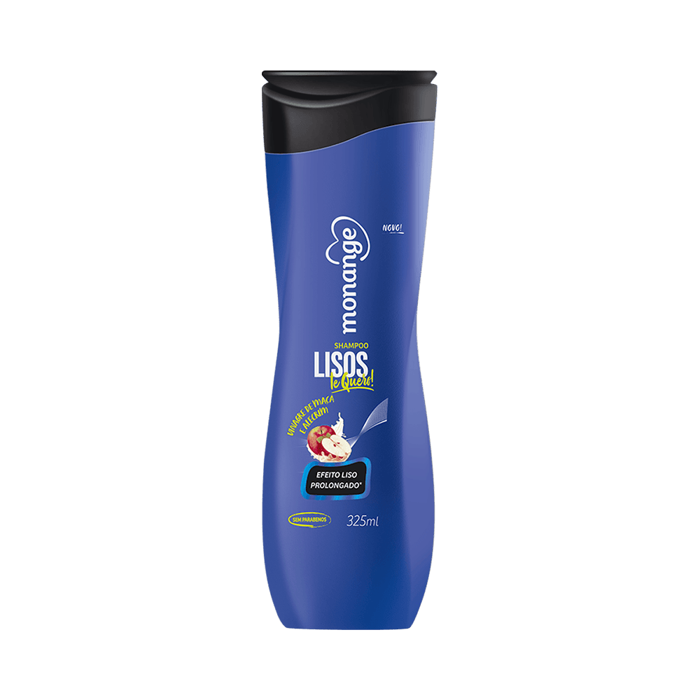 Ficha técnica e caractérísticas do produto Shampoo Monange Lisos, te Quero! 325ml