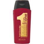 Ficha técnica e caractérísticas do produto Shampoo Revlon Professional Uniq One Hair & Scape 300ml
