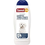 Shampoo Sanol Dog Tonalizante Pelos Claros para Cães 500ml