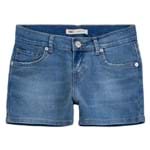 Ficha técnica e caractérísticas do produto Shorts Jeans Levis Infantil - 10001 Azul - Azul - Menina - Dafiti