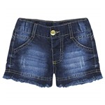 Ficha técnica e caractérísticas do produto Shorts Look Jeans Barra Desfiada Jeans - UNICA - 04