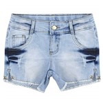Ficha técnica e caractérísticas do produto Shorts Look Jeans Barra Desfiada Jeans - UNICA - 10