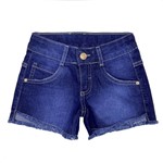 Ficha técnica e caractérísticas do produto Shorts Look Jeans Barra Desfiada Jeans