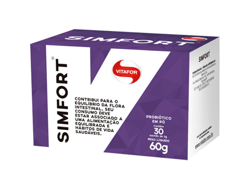Ficha técnica e caractérísticas do produto Simfort Vitafor 30X2G (60G)