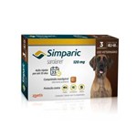 Ficha técnica e caractérísticas do produto Simparic 120Mg Anti Pulga e Carrapato Cães de 40 a 60 Kg 3 Comprimidos Zoetis