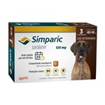 Ficha técnica e caractérísticas do produto Simparic 120mg para Cães de 40,1 a 60kg - 3 Comprimidos - Zoetis