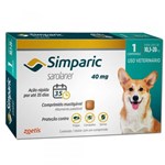 Ficha técnica e caractérísticas do produto Simparic 40 Mg para Cães 10,1 a 20 Kg - 1 Comprimido - Zoetis