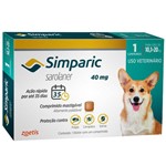 Ficha técnica e caractérísticas do produto Simparic 40mg para Cães de 10,1 a 20kg - 1 Comprimido - Zoetis