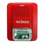 Ficha técnica e caractérísticas do produto Sirene para Monitoramento de Incendio com Luz Piscante e Som Potente Dni 24V