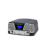Ficha técnica e caractérísticas do produto Sistema de Áudio Bluetooth C/ Toca-Discos 2 Rotações (33 e 45 Rpm) Controle Remoto,FM, CD e Pendrive - Raveo