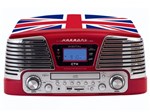 Sistema de Áudio CTX England CD Player - com MP3 Vinil Radio FM e Entrada Pen-Drive