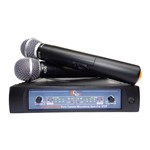 Ficha técnica e caractérísticas do produto Sistema Microfone Vocal Duplo Sem Fio Vhf Kdsw 312m - Kadosh
