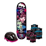 Ficha técnica e caractérísticas do produto Skate Monster High com Kit de Segurança 7621-5 Fun