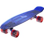 Ficha técnica e caractérísticas do produto Skate Venice Skates Origens 22 - Azul Transparente com Rodas Vermelhas