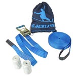 Ficha técnica e caractérísticas do produto Slackline 15 Mts com Protetor e Bolsa Profissional - Azul