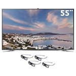 Ficha técnica e caractérísticas do produto Smart Interaction TV 3D Slim LED 55" 4K Ultra HD Samsung 55F9000 com Câmera, Reconhecimento Facial, Voz e Movimentos, Quad Core, Wi-Fi e 4 Óculos 3D