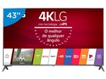 Smart TV 4K LED 43” LG 43UJ6565 Wi-Fi HDR - Conversor Digital 4 HDMI 2 USB
