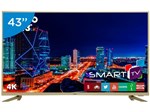Smart TV 4k LED 43” Philco PTV43F61DSWNC Wi-Fi - Conversor Digital 3 HDMI 2 USB