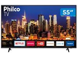 Smart TV 4K LED 55” Philco PTV55F62SN Wi-Fi HDR - 3 HDMI 2 USB