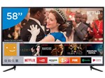 Smart TV 4K LED 58” Samsung 58MU6120 Wi-Fi - Conversor Digital 3 HDMI 2 USB