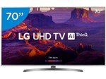 Smart TV 4K LED 70” LG 70UK6540 Wi-Fi HDR - Inteligência Artificial 4 HDMI 2 USB