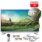 Ficha técnica e caractérísticas do produto Smart TV Cinema 3D LED 55” 4K Ultra HD LG 55LA9650 com 2.1 Canais de Áudio, Wi-Fi, 4 Óculos 3D, 2 Óculos Dual Play e Controle Smart Magic