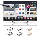 Smart TV 3D LED 42" LG 42LM7600 Full HD - 4 HDMI 3 USB 240Hz HDTV DTV DLNA Wi-Fi Integrado + Magic Remote + 4 Óculos 3D ...