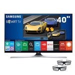 Ficha técnica e caractérísticas do produto Smart TV 3D LED 40" Full HD Samsung 40J6400 com Connect Share Movie, Screen Mirroring, Quad Core, Wi-Fi e 2 Óculos 3D - Smart TV 3D LED 40" Full HD S