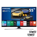 Ficha técnica e caractérísticas do produto Smart TV 3D LED 55" Full HD Samsung 55J6400 com Connect Share Movie, Screen Mirroring, Quad Core, Wi-Fi e 2 Óculos 3D