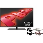 Smart TV 3D LED 55” Full HD Philco PH55X57DAG com Conversor Digital, Tecnologia Ginga, Entradas HDMI e USB e 2 Óculos 3D