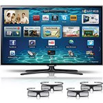 Smart TV 3D LED 55" Samsung 55ES6500 Full HD - 3 HDMI 3 USB 480Hz 4 Óculos 3D
