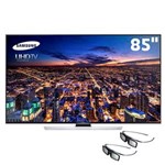 Ficha técnica e caractérísticas do produto Smart TV 3D LED 85” 4K Ultra HD Samsung UN85HU8500 com UHD Upscalling, 1200Hz Clear Motion Rate, Wi-Fi e 2 Óculos 3D