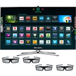 Ficha técnica e caractérísticas do produto Smart TV 3D Samsung 55" LED Full HD 55F7500 - Interaction Quad Core Wi-Fi 4 Óculos 3D