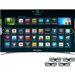 Ficha técnica e caractérísticas do produto Smart TV 3D Samsung 55" LED Full HD 55F8000 - Interaction Quad Core Wi-Fi 4 Óculos 3D