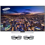 Ficha técnica e caractérísticas do produto Smart TV 3D Samsung UHDTV 4K 65" UN65HU8500 - 4 HDMI 2.0 3 USB 1200Hz - Quad Core - Smart View - Função Futebol + 2 Óculos 3D