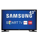 Ficha técnica e caractérísticas do produto Smart TV LED 43” Full HD Samsung 43J5200 com ConnectShare Movie, Screen Mirroring, Wi-Fi, Entrada HDMI e USB