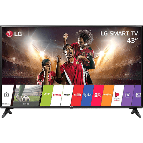 Smart TV LED 43" LG 43lj5500 Full HD com Conversor Digital Wi-Fi Integrado 1 USB 2 HDMI com Webos 3.5 Sistema de Som Vir...