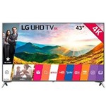 Ficha técnica e caractérísticas do produto Smart TV LED 43" LG 43UJ6525 Ultra HD 4K HDR, Wi-Fi, 2 USB, 4 HDMI, DTV, IPS, 120Hz