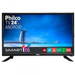Ficha técnica e caractérísticas do produto Smart TV LED 24" Philco PTV24N91SA, 1 HDMI, 2 USB, 60Hz, ATV, DTV e CATV