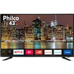 Ficha técnica e caractérísticas do produto Smart TV LED 43" Philco PTV43E60SN Full HD com Conversor Digital 3 HDMI 2 USB Wi-Fi MidiaCast