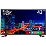 Ficha técnica e caractérísticas do produto Smart TV LED 43" Ultra HD 4K Philco PTV43F61DSWNT com Painel IPS, Midiacast, Wi-Fi, Netflix, Processador Dual Core, HDMI e USB